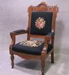 Victorian Arm Chair with Needle Point Fabric