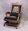 Victorian Rocker with Needle Point Fabric
