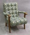 1950s Biscuit Tufted Chair