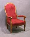 Victorian High-Back Arm Chair After